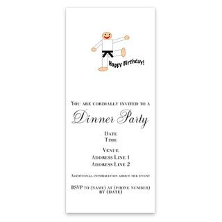 Black Belt Happy Birthday Card Invitations by Admin_CP4324257