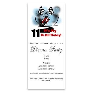 Motorcycle Racing 11th Birthday Invitations by Admin_CP1147651