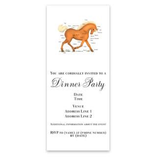 Gold Palomino Horse Anatomy Chart Invitations by Admin_CP11224284