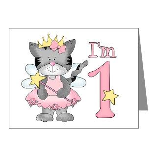 Gifts  1 Note Cards  Kitty Princess First Birthday Invitations 10pk