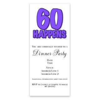 60th birthday, 60 happens Invitations by Admin_CP49581