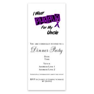 Wear Purple For My Uncle 8 T  Invitations by Admin_CP2663969