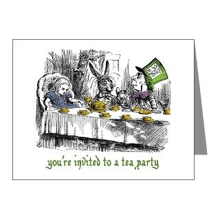 Gifts  A Mad Tea Party Note Cards  Ten Mad Tea Party Invitations