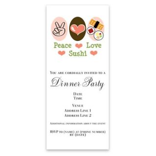 Peace Love Sushi Invitations by Admin_CP8437408  512547229