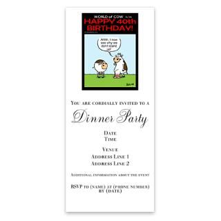 Humorous 40Th Birthday Invitations  Humorous 40Th Birthday Invitation