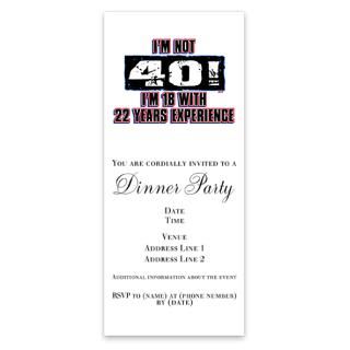 40Th Birthday Funny Invitations  40Th Birthday Funny Invitation