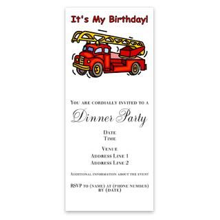Fire Truck Birthday Invitations  Fire Truck Birthday Invitation