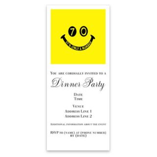 70th birthday smiley face Invitations by Admin_CP49581  506857619