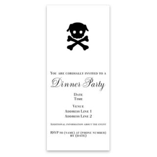 Pug Crossbones Invitations by Admin_CP4099378  507068932