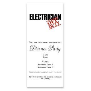 Off Duty Electrician BBQ Invitations by Admin_CP6506199  512588272