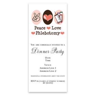 Peace Love Phlebotomy Invitations by Admin_CP8437408  512546994