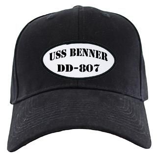 USS BENNER Black Cap  THE USS BENNER (DD 807) STORE