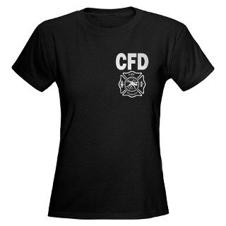 911 Gifts  911 T shirts  CFD Fire Department Womens Dark T Shirt