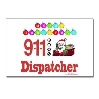911 Dispatcher Christmas Gift Postcards (Package o for