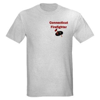 911 Gifts  911 T shirts  Connecticut Firefighter Light T Shirt