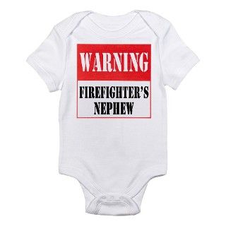 911 Gifts  911 Baby Clothing  Firefighter Warning Nephew Infant