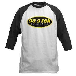 95.9 Gifts  95.9 T shirts  95.9 THE FOX Baseball Jersey