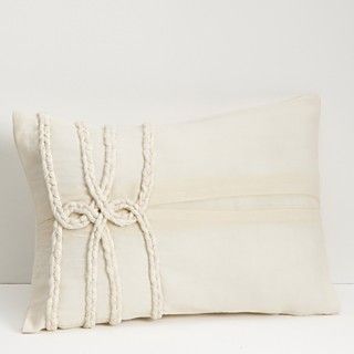 Calvin Klein Home Poppy Braided Rope Decorative Pillow, 12 x 16