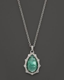 Judith Ripka Bright Nite Stone Pear Pendant Necklace, 17