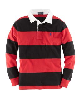 Ralph Lauren Childrenswear Boys Long Sleeve Stripe Rugby   Sizes S XL