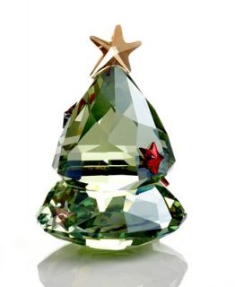 Swarovski Collectible Figurine, Green Rocking Christmas Tree
