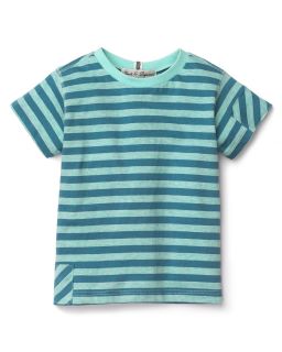 Popcorn Boys Striped Patch Tee   Sizes 12 36 Months