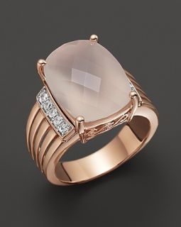 and Diamond Ring in 14K Pink Gold, .14 ct. t.w.