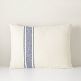 Point Natural Ticking Stripe Throw Pillow, 15 x 20