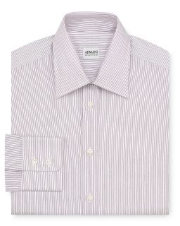 Armani Collezioni Thin Twin Stripe Dress Shirt   Contemporary Fit