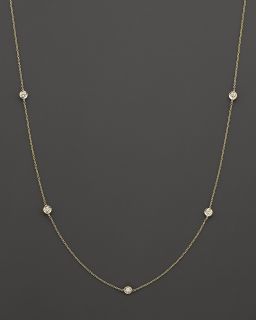 Roberto Coin 18 Kt. Yellow Gold Diamond Station Necklace