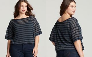 JET by John Eshaya Plus Size Striped Boxy Sweater_2