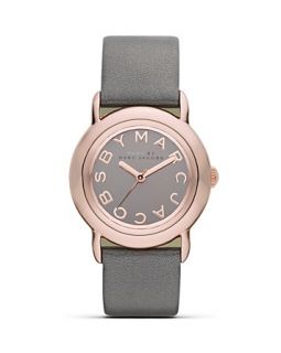 JACOBS MARCI Watch with Grey Leather Strap, 33 mm