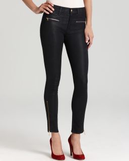 For All Mankind Jeans   Savannah Coated Skinny in Onyx Glacier