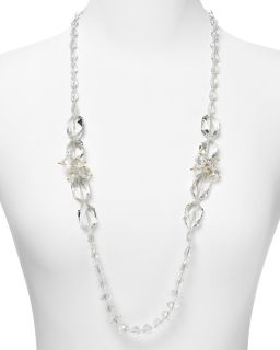 Jay Lane Necklace   Champagne Bubbles Long Clear Crystal Necklace, 36