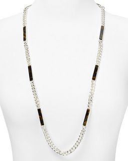 Beach Curb Chain and Tortoise Shell Necklace, 36