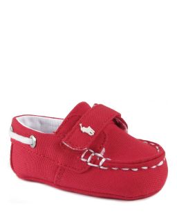 ez red canvas deck shoes sizes 1 4 infant price $ 34 00 color red