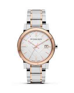 Burberry Two Tone Stainless Steel Watch, 38mm