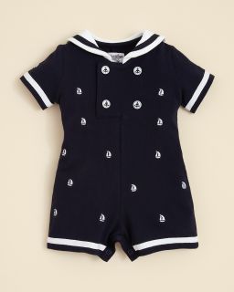 knit romper sizes 0 12 months price $ 38 00 color blue embroidery size