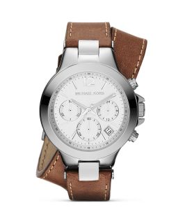 Michael Kors Peyton Leather Wrap Watch, 38mm