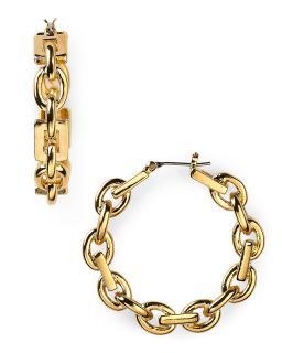 tahari chainlink hoop earrings price $ 40 00 color gold quantity 1 2