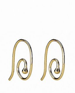 PANDORA Earrings   14K Gold Smooth Medium French Wire