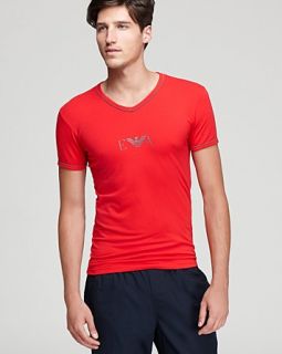 emporio armani scollo loungewear tee price $ 39 00 color red size