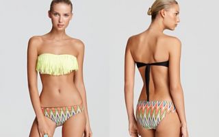 colorized ruffle bikini top colorized classic bottom $ 48 00 $ 74 00