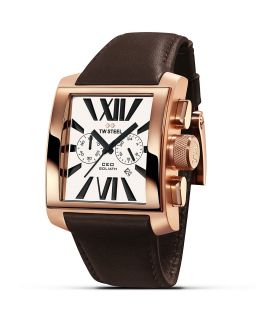 TW Steel CEO Goliath Rose Gold PVD Watch, 42mm