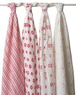 Aden + Anais Princess Posie Swaddles   Pack of 4
