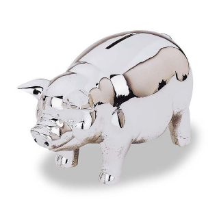 reed barton classic piggy bank price $ 50 00 color silver plate