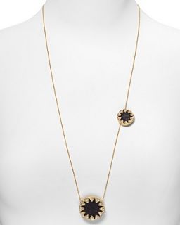 House of Harlow 1960 Leather Drop Necklace
