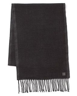 BOSS Black Herringbone Scarf