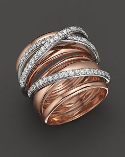 Diamond Ring in 14K Rose Gold, .80 ct. t.w.