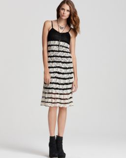 Free People Crochet and Lace Dress